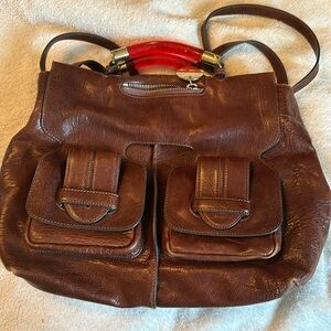 Brown Leather Chloe bag